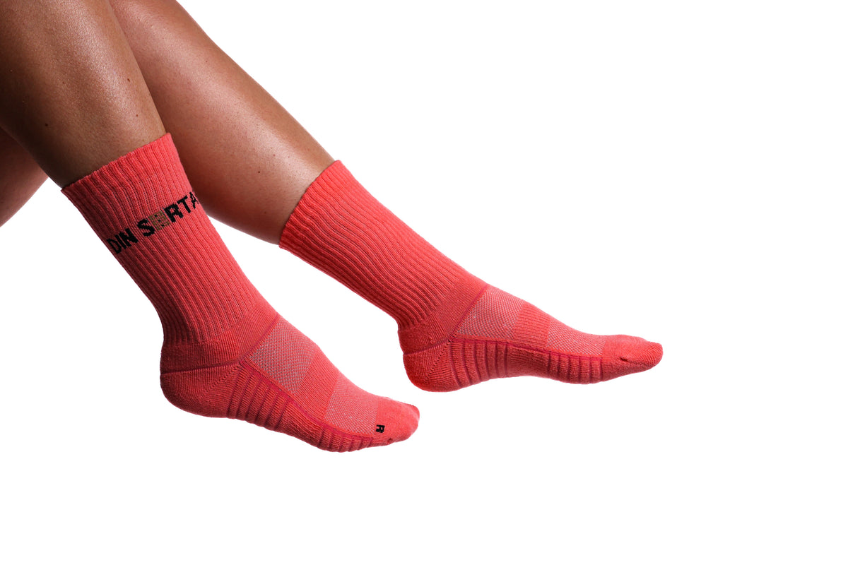 4er Set Damensocken Koralle